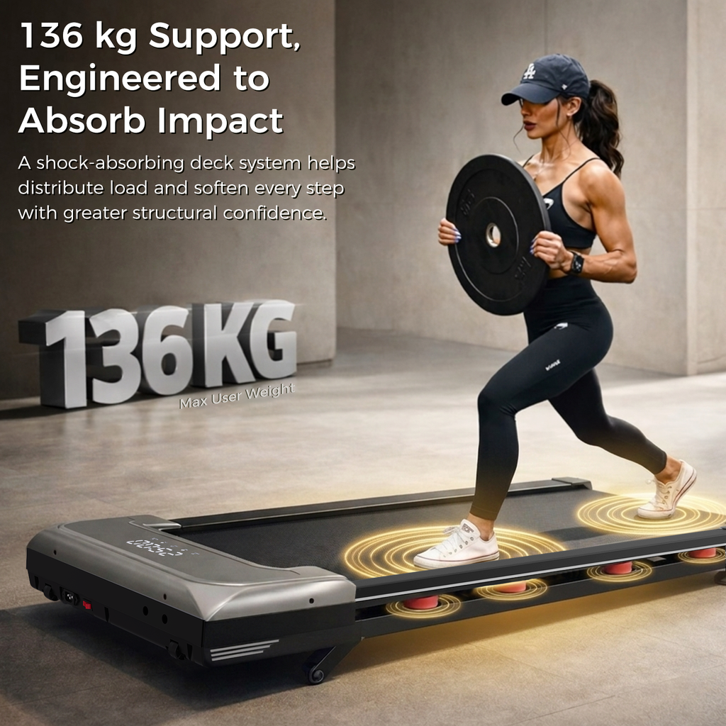 Niceday Under Desk Treadmill with Automatic Incline, 10 Incline Levels