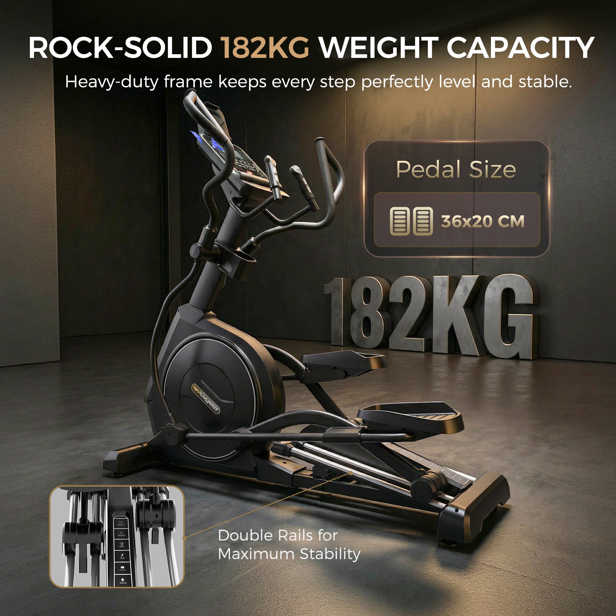 Niceday x Bodyjoy Elliptical Exercise Machines-50.8CM Stride& 32 Level