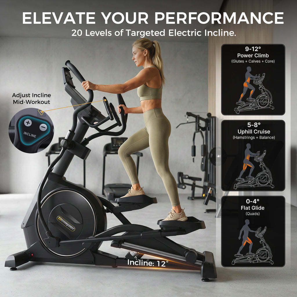 Niceday x Bodyjoy Elliptical Exercise Machines-50.8CM Stride& 32 Level