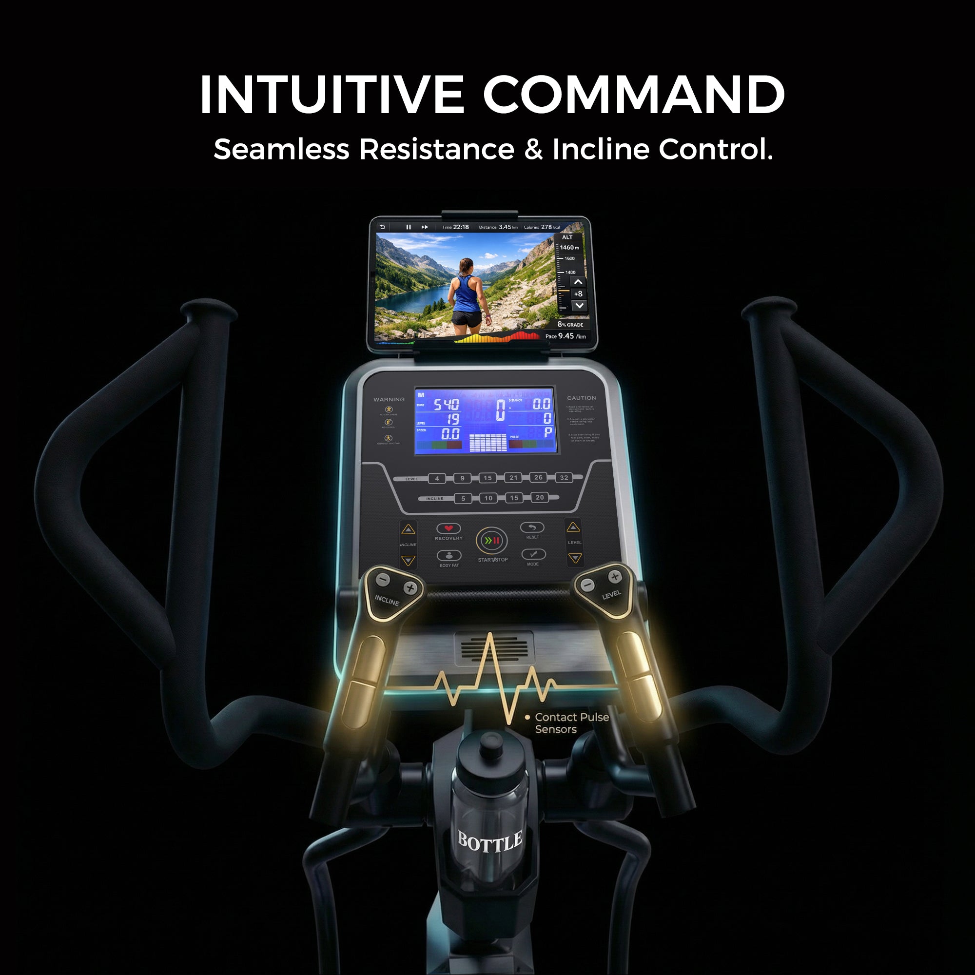 Niceday x Bodyjoy Elliptical Exercise Machines-50.8CM Stride& 32 Level