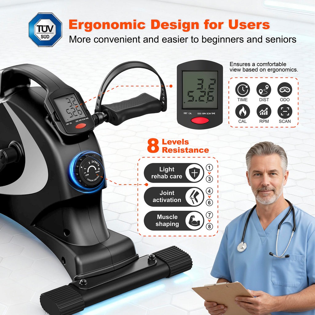 Niceday Mini Exercise Bike, Foot Pedal Exerciser