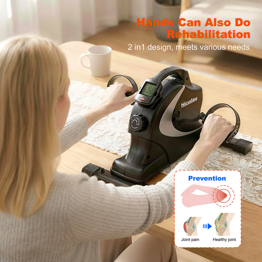Niceday Mini Exercise Bike, Foot Pedal Exerciser