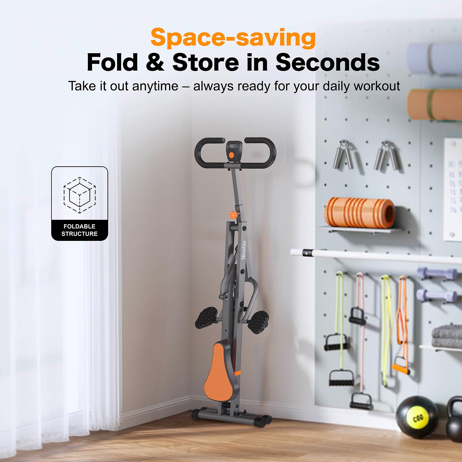 Niceday Squat Machine, 2 in 1 Squat Rowing Machine,