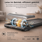 Niceday Walking Pad mit Steigung – XL-Laufband für Zuhause Klappbar & Leise, Großes Fitnessgerät für Zuhause, Laufband mit 10 Steigungen, Walkingpad Mini Treadmill für Home Workout