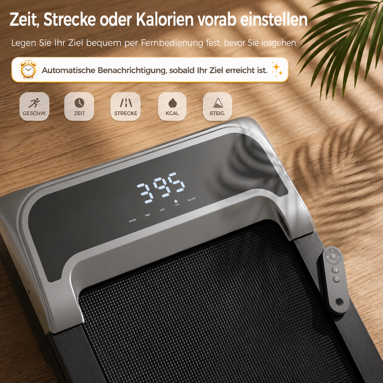Niceday Walking Pad mit Steigung – XL-Laufband für Zuhause Klappbar & Leise, Großes Fitnessgerät für Zuhause, Laufband mit 10 Steigungen, Walkingpad Mini Treadmill für Home Workout