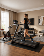 Niceday Treadmill with 18% Auto Incline, 120x46cm Wide Belt Treadmills, 14 KMH, 3.5HP,  Brushless Incline