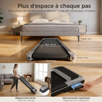 Niceday Tapis de marche avec inclinaison automatique – 10 niveaux d'inclinaison pour une marche plus intense