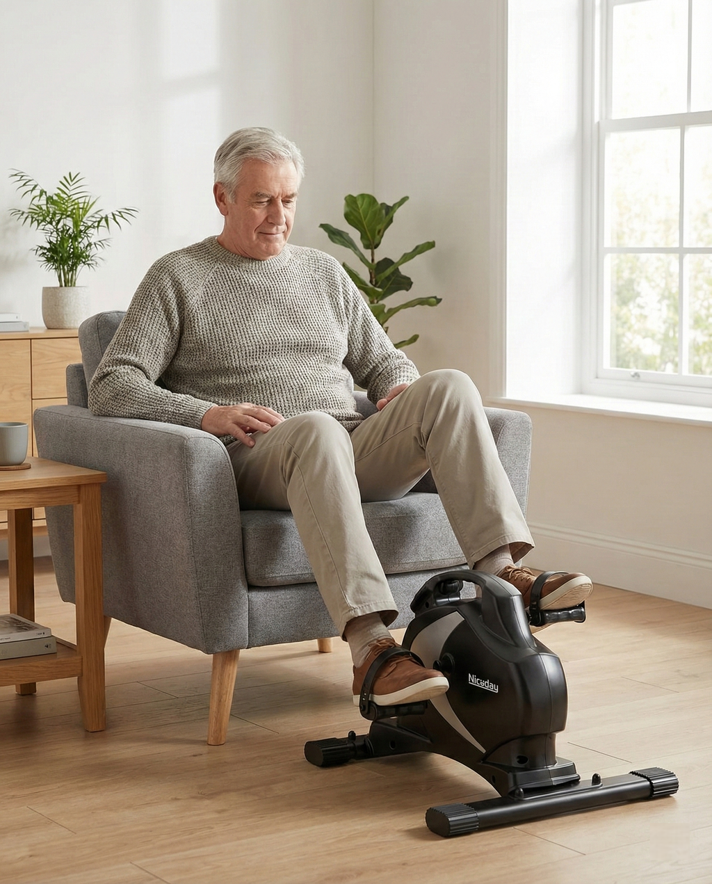 Niceday Mini Exercise Bike, Foot Pedal Exerciser