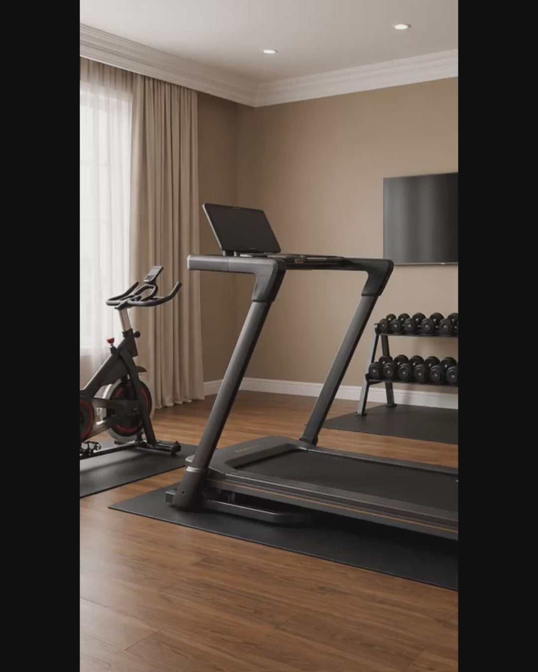 Niceday Treadmill with 18% Auto Incline, 120x46cm Wide Belt Treadmills, 14 KMH, 3.5HP,  Brushless Incline
