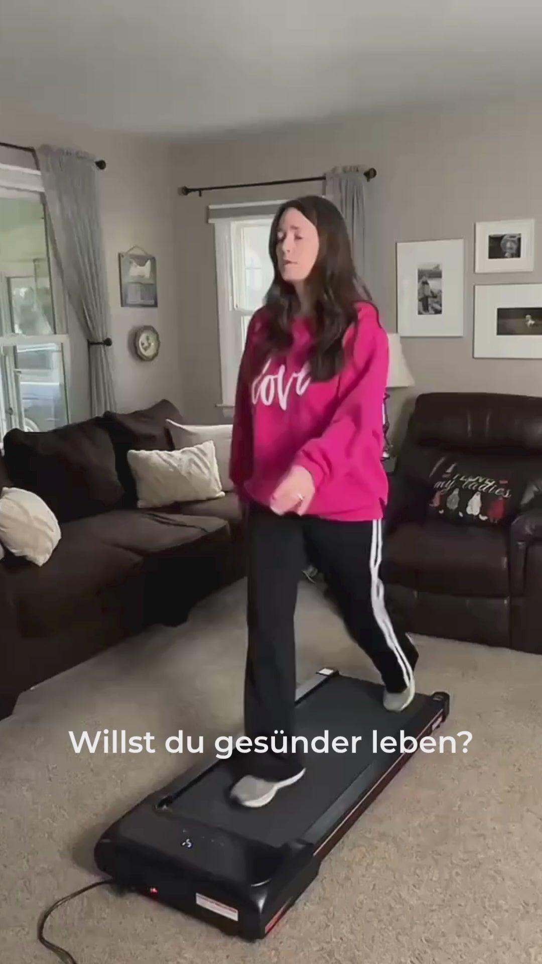 Niceday Walking Pad mit Steigung – XL-Laufband für Zuhause Klappbar & Leise, Großes Fitnessgerät für Zuhause, Laufband mit 10 Steigungen, Walkingpad Mini Treadmill für Home Workout